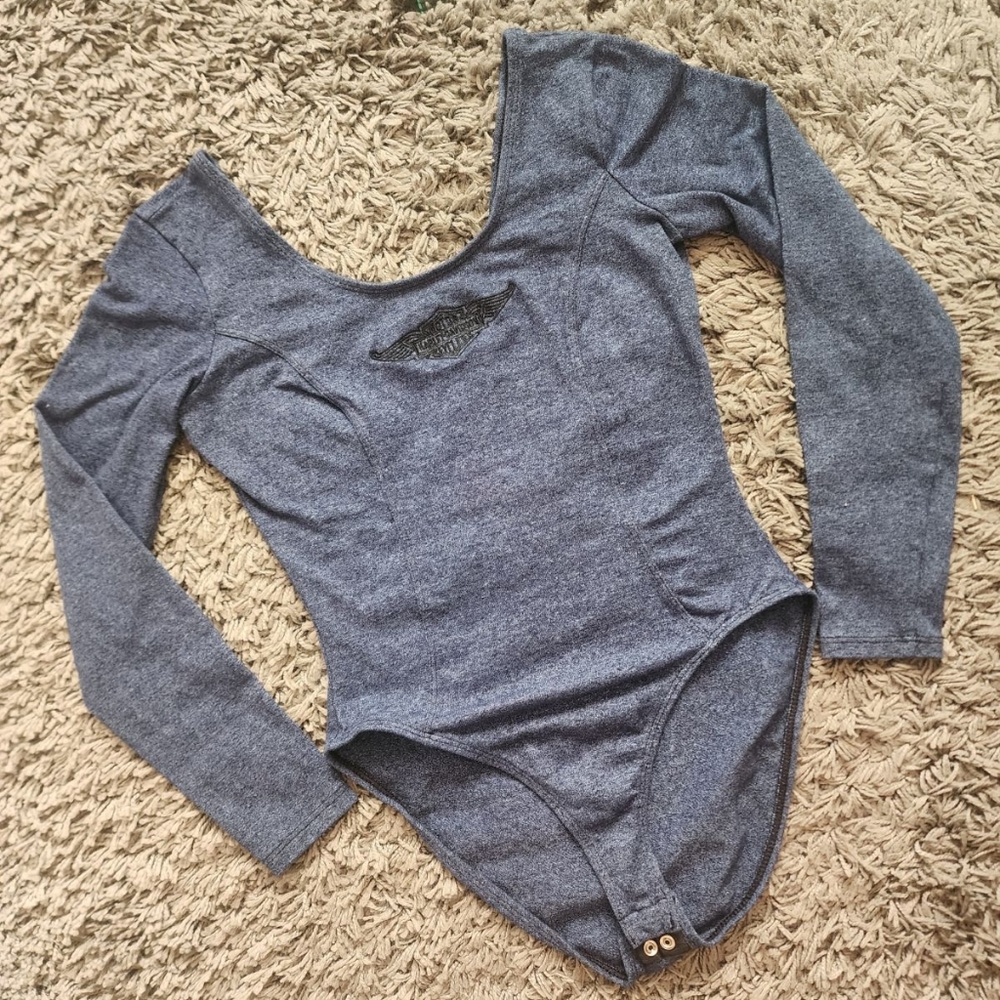 Harley-Davidson Longsleeve Scoopneck Bodysuit, size S